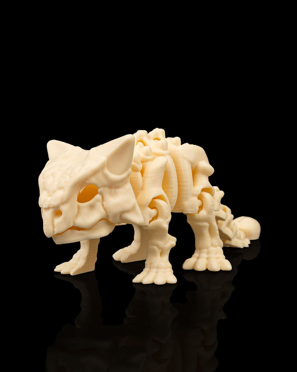 3D printed Ankylosaurus skeleton figure