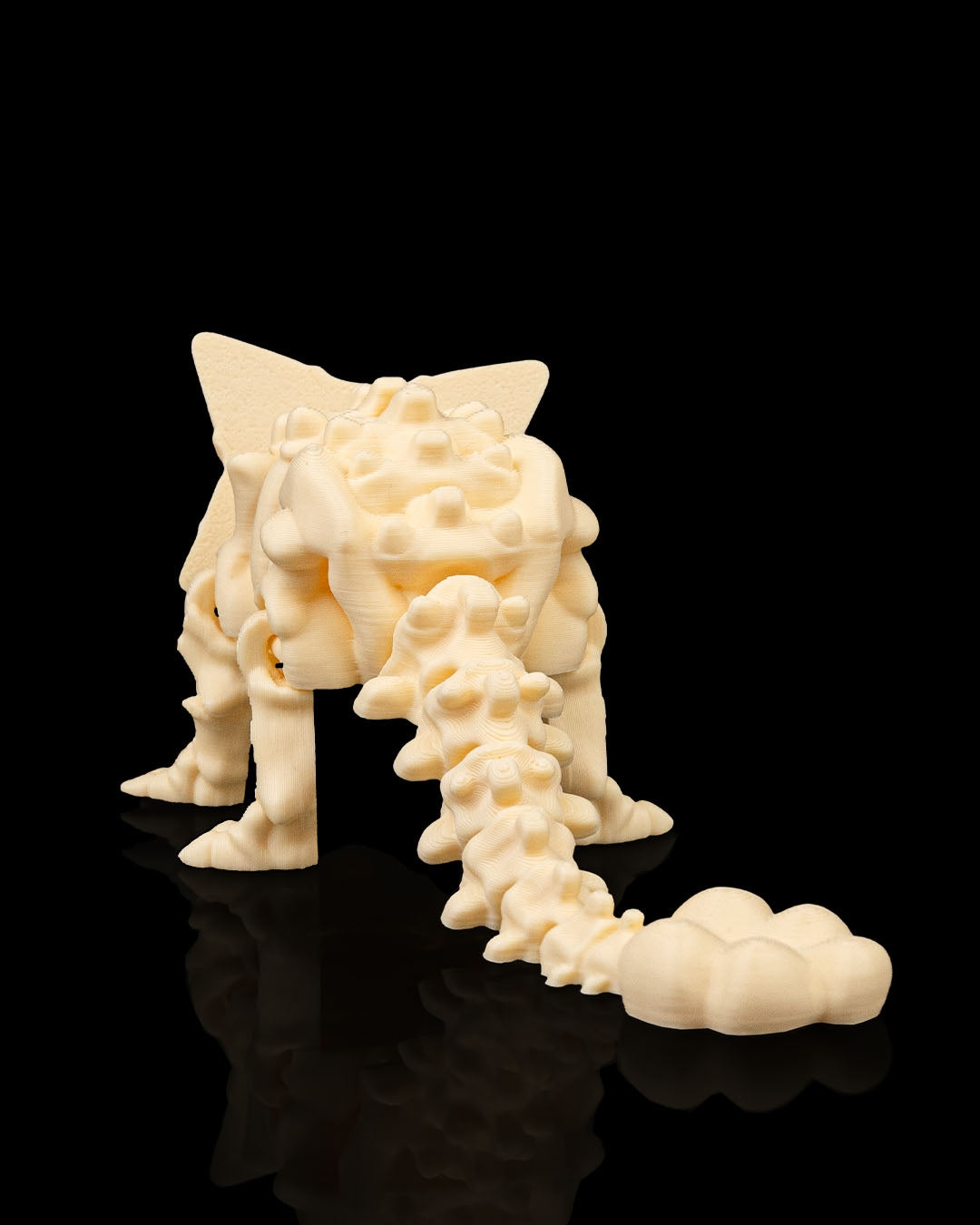 Ankylosaurus skeleton figure side view