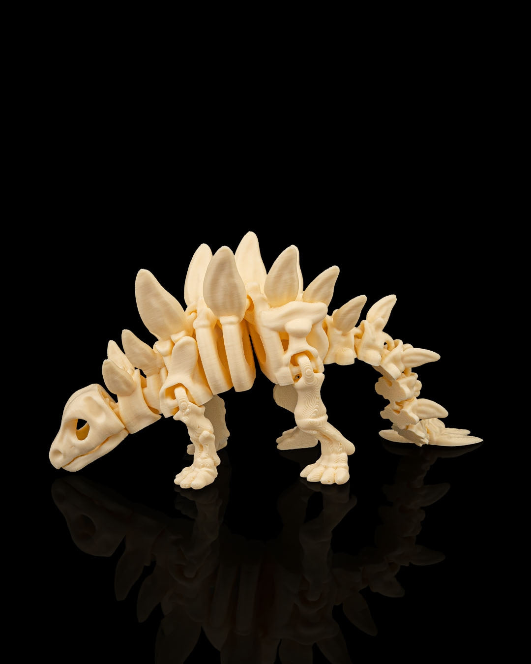 Stegosaurus skeleton figure alternate angle
