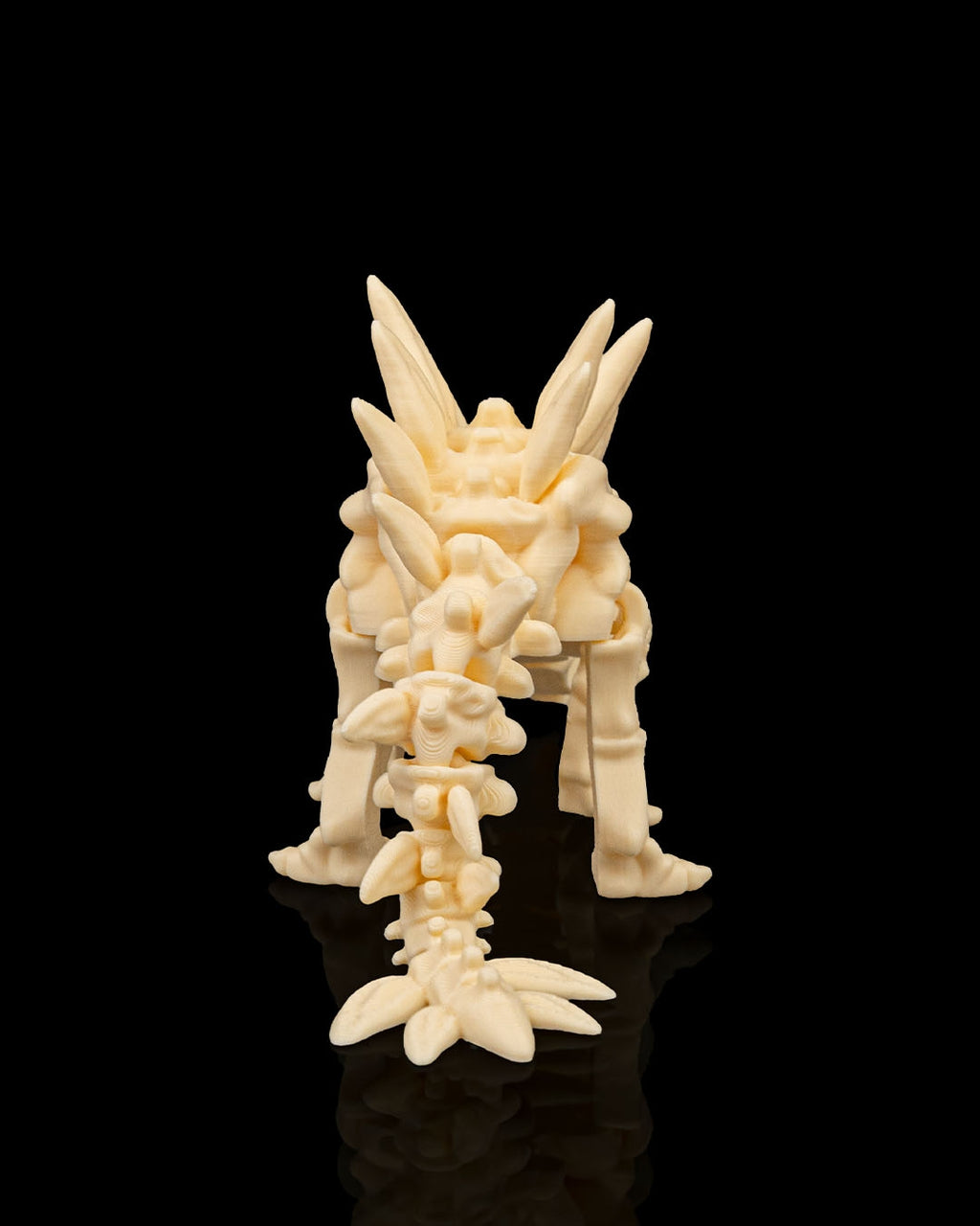 Stegosaurus skeleton figure side view