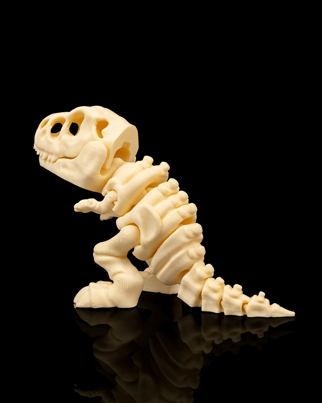 T. rex skeleton figure side view